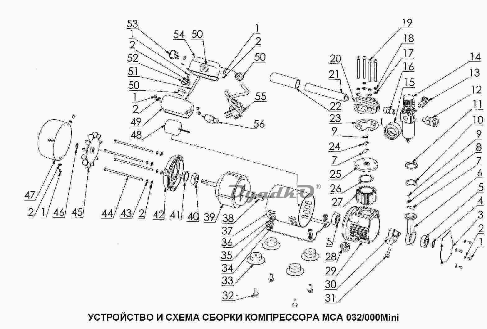 Схема сборки компрессора из холодильника - 82 фото